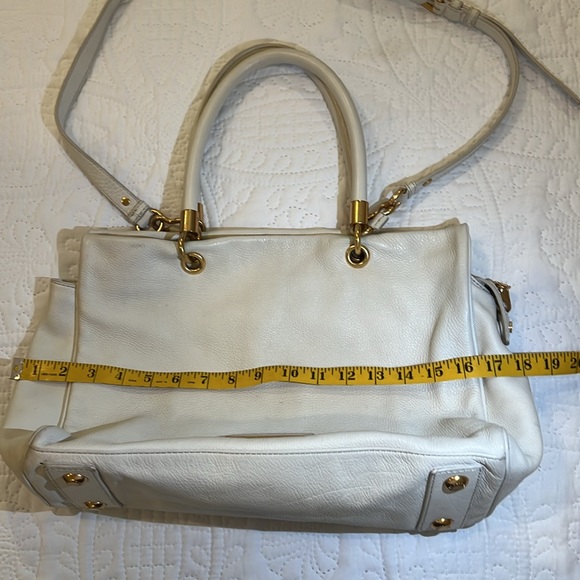 Marc By Marc Jacobs White/Bone Leather Tote - Picture 7 of 11